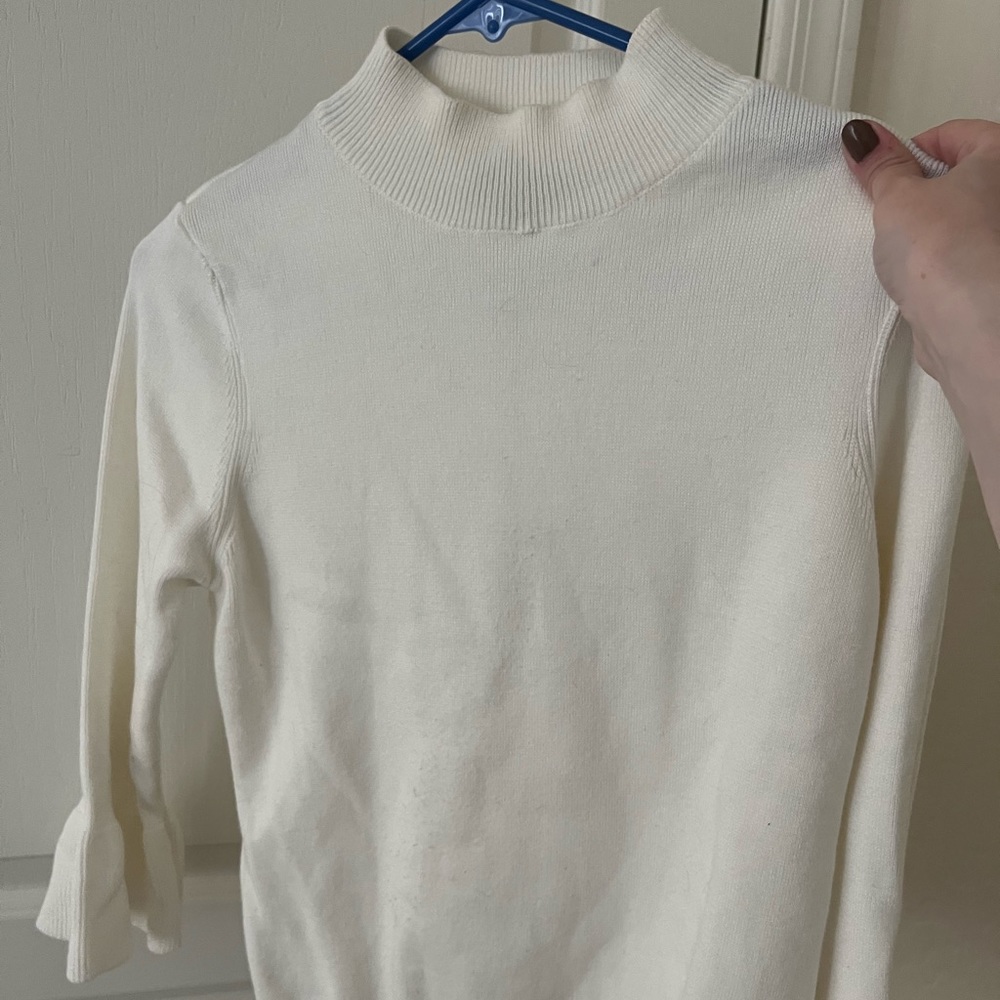 TopShop mock neck 3/4 length sleeve